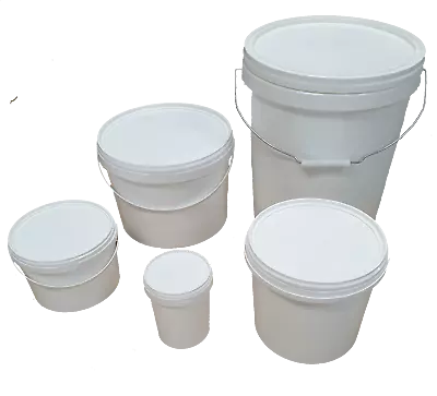 Plastic Buckets Tubs Containers With Tamper Evident Lids 1L 2.5L 5L 10L 25L • £6.45