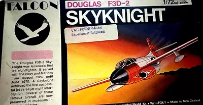 VINTAGE FALCON F3D-2 SKYKNIGHT 1/72 NIOB Contents Sealed RARE Vacuform • $8