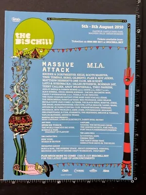 THE BIG CHILL FESTIVAL 2010 - MASSIVE ATTACK M.I.A. 8X11  Magazine Advert M77 • £4.99