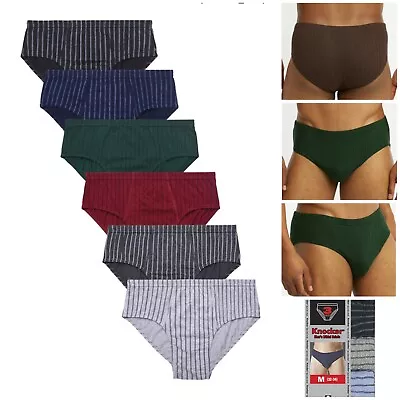 6 Pack Mens Bikinis Briefs Underwear 100% Cotton Striped Knocker Boxer Sz S-XL • $15.68