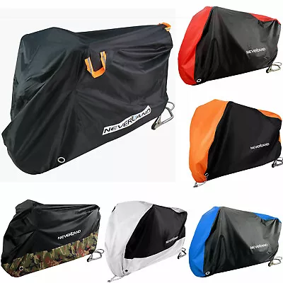 M L XL-XXXXL Motorcycle Cover Waterproof Snow Sun Dust Indoor Outdoor Protection • $18.59