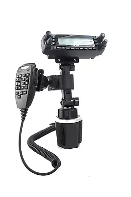 Cup Holder Mount With Mic Hanger Yaesu FT-857 FT-7800 FT-7900 FT-8800 FT-8900 • $39.95