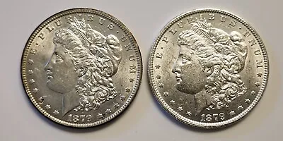 Lot Of (2) 1879-O Morgan Silver Dollar $1 New Orleans In AU/BU Condition • $149.94