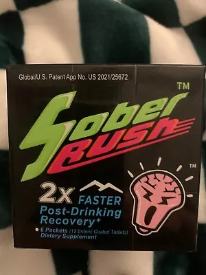 Sober Rush - The Best Hangover Cure Supplement For Liver Protection 12 Tablets • $12.95