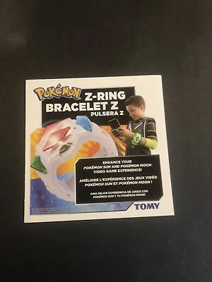 $11.95 • Buy Pokemon Ds Z Ring Bracelet Insert 