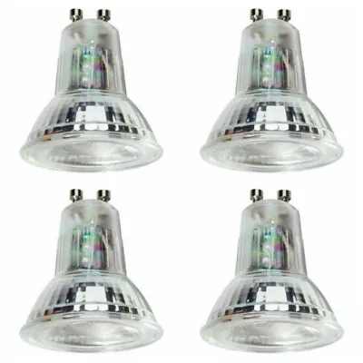 4 X Megaman 142220E Dimmable LED GU10 Bulb /Lamp 4.7 Watt 2800K Warm White Glass • £17.05