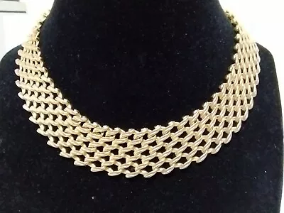 Vintage Chainmaille (?) Collar Necklace With Acorn • $32