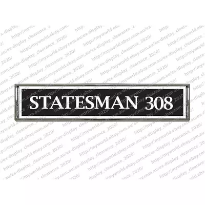 #2069 Badge To Suit Holden Statesman 308 Chrome Car Emblem • $37