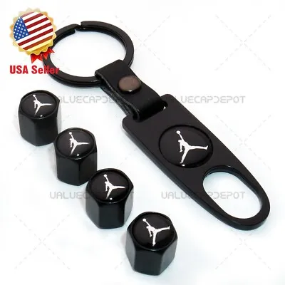 Car Suv Wheel Tire Valve Dust Stems Air Caps Keychain NBA Jordan Logo 3 • $24.90