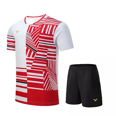 VICTOR Adult Kid Sports Suit Tennis Table Badminton Clothes Set T Shirts+shorts • $32