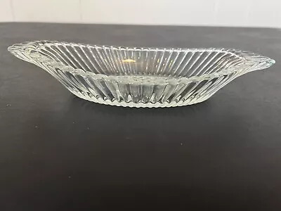 Vintage Glass Banana Split Boat Dish Sunday Fountain Ice Cream Relish Parfait • $8.99