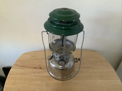 $15 • Buy Vintage Coleman 220 D 1948 B Silver & Green Lantern Camping Fishing