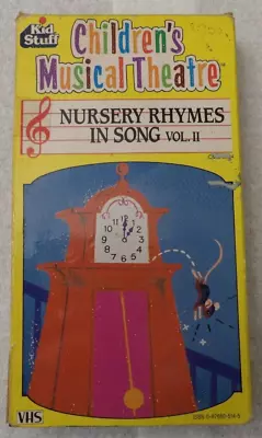 NURSERY RHYMES IN SONG VOL. II Children's Musical Theatre VHS Video Kids Bo-Peep • $6.25