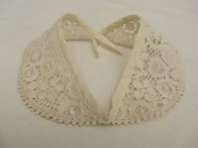 Top Quality Vintage Cotton Cluny Lace Collar 1 Piece Natural Cream • £2.40