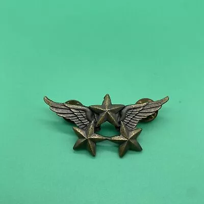 WWII Military France French Army Air Force Pilot Wings 3  Pin With Stars • $48.99