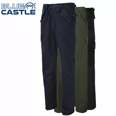 £19.99 • Buy Mens Fort  Blue Castle Combat Workwear Work Cargo Army Trousers Pants Combats 