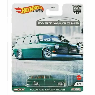 Hot Wheels Premium Car Culture Volvo P220 Amazon Fast Wagons 1/64 New 2021 • $7.99