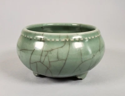 £42.99 • Buy Antique Chinese Song Dynasty Guan Wear Brush Wash Porcelain Bowl 10 Cm