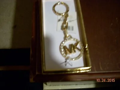 Michael Kors MK Circle Key Charm Hanger In Gift Box Gold • $35