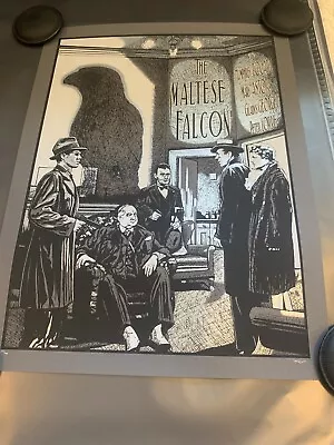 New Flesh N.E. Movie Art Print Poster Mondo The Maltese Falcon Humphrey Bogart • $65.08