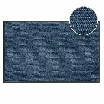 £13.78 • Buy Non Slip Entrance Hallway Blue Rubber Barrier Mats Rug Floor Dirt Trapper Runner