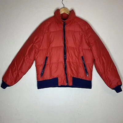 Vintage REI CO-OP Red Goose Down Puffer Jacket Mens Size Large • $85