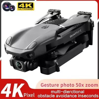 RC Quadcopter Drone 4K Dual HD Camera Obstacle Avoidance Mini Helicopter Toys • $133.71