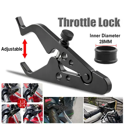 Universal Motorcycle Assist Retainer Grip Motorbike Cruise Control Throttle Lock • £4.39