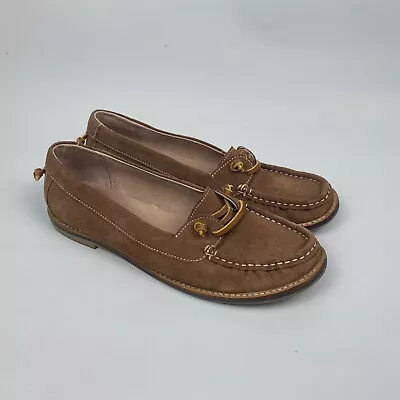 Fat Face Pumps Slip On Shoes Suede Leather UK 5 EU 38 Brown Flats Ballet Loafer • £18.99