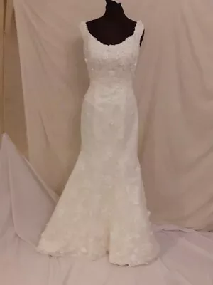 Wedding Dress Size 10 Ivory Lace Ian Stuart Please Check Measurements S • £60