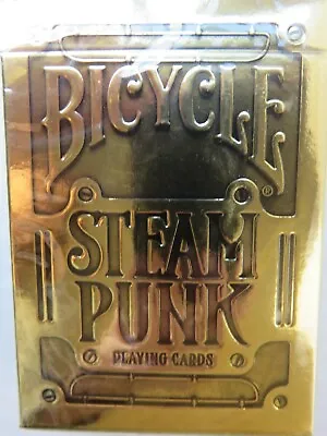 Steampunk Bicycle Deck Of Playing Cards Bronze  Poker Cards Magic Tricks Games • $15.11