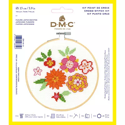 Cross Stitch Kit XS - Japanese Flowers (1 Box Of 28) • £10