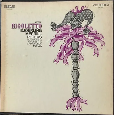 Verdi-rigoletto-bjoerling-merrill-original Rca Victrola Vic-6041-2 Vinyl Box Set • $16.88