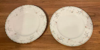 2) Petite Mikasa  Roselle  L9813 Bone China Salad/dessert Plates - 8 1/4  • $19.80