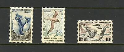 O677   F.S.A.T.  1956/9   Birds    3v.   MNH • $1.89