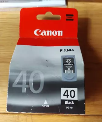 Genuine PG-40 Canon Black Ink Cartridge For Pixma IP2400 MP460 MX310 Printers • £4.99