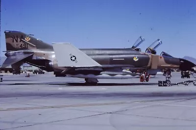 4672 Original Military Aircraft Slide F-4e Phantom 66-7491/na 428tfs Usaf 1980 • $3.50