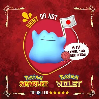 Pokemon Scarlet/Violet ✨ Shiny Japan Ditto Shiny ✨ Breeding 6IV Best Lv100 • $0.99