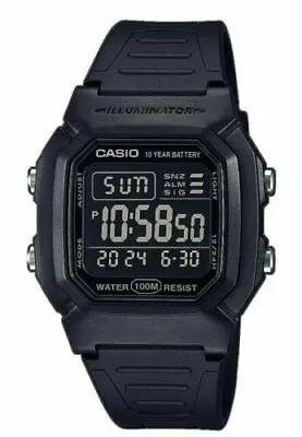 Casio W800H-1BV Chronograph Watch 100 Meter Alarm Date 10 Year Battery NEW • $25.50