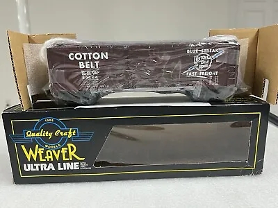 Weaver  SSW “Cotton Belt Blue Streak” Box Car Hi Rail #166 Custom  Decorated • $35