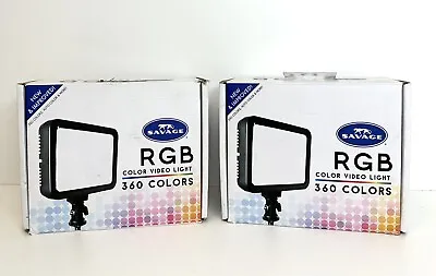 Original Savage LED Color Video Light RGB - SET OF 2 • $44.99