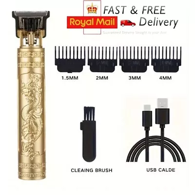 Professional Men Hair Clippers Trimmer Machine Cordless Beard Electric Shaver UK • £5.99