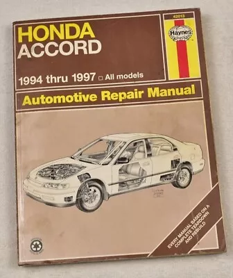 1994 - 1997 Honda Accord Haynes Workshop Repair Manual • $10