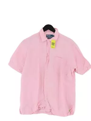 Ralph Lauren Men's Shirt M Pink Linen With Silk Basic • £33