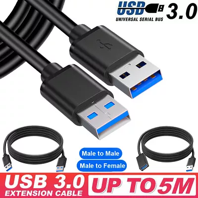 SuperSpeed USB 3.0 A-A Data Cable Lead For Hard Drive DVD Player Laptop Cooler • $10.89