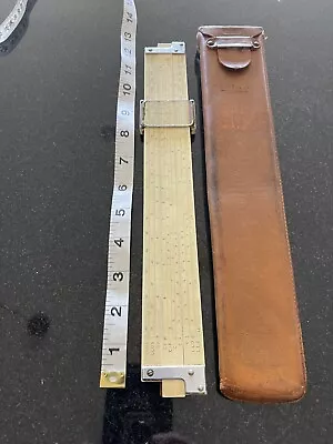 Vtg K&E 4181-3 12  LogLog Decitrig Duplex Slide Rule & Case • $30