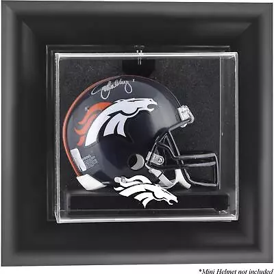 Broncos Black Framed Wall Mini Helmet Logo Display Case - Fanatics • $59.99