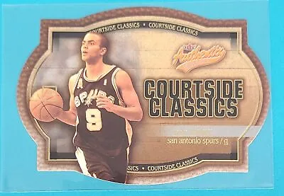 2002-03 Fleer Authentix Courtside Classics Die-Cut #4 CC Tony Parker Card M7 • $3.59