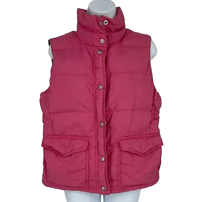J. Crew Factory Dusty Pink & Green Puffer Vest Size M • $12.50