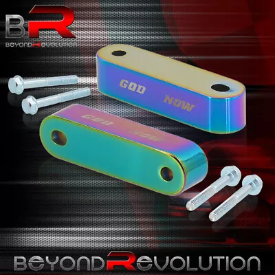 For Honda Acura EG EK EM Engine Motor CNC 7/8  Hood Riser Spacer Kit Neo Chrome • $11.99